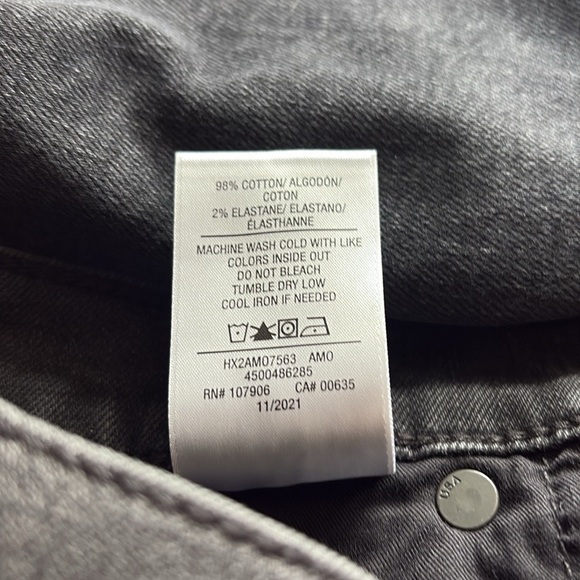 Hudson Jeans Black/Gray Distressed Jean Shorts size 27 - Picture 8 of 8